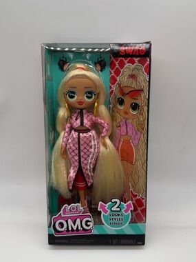 L.O.L. Surprise! Blonde Fashion Doll in Pink Outfit with Gold Earrings